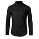thumbnail image 1 of Camisas de Trabajo Lars Amadeus Hombre Manga Larga Ajustadas con Botones y Bolsillo Negro M, 1 of 5
