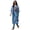 Black Multi Tropical Leaves, variant on Women's Plus Size Flowy Chiffon Duster