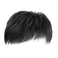 thumbnail image 3 of yotijay Human Hair Toupee Clip Men Short Toppers Hairpiece for Party Covering White Loss, 3 of 9