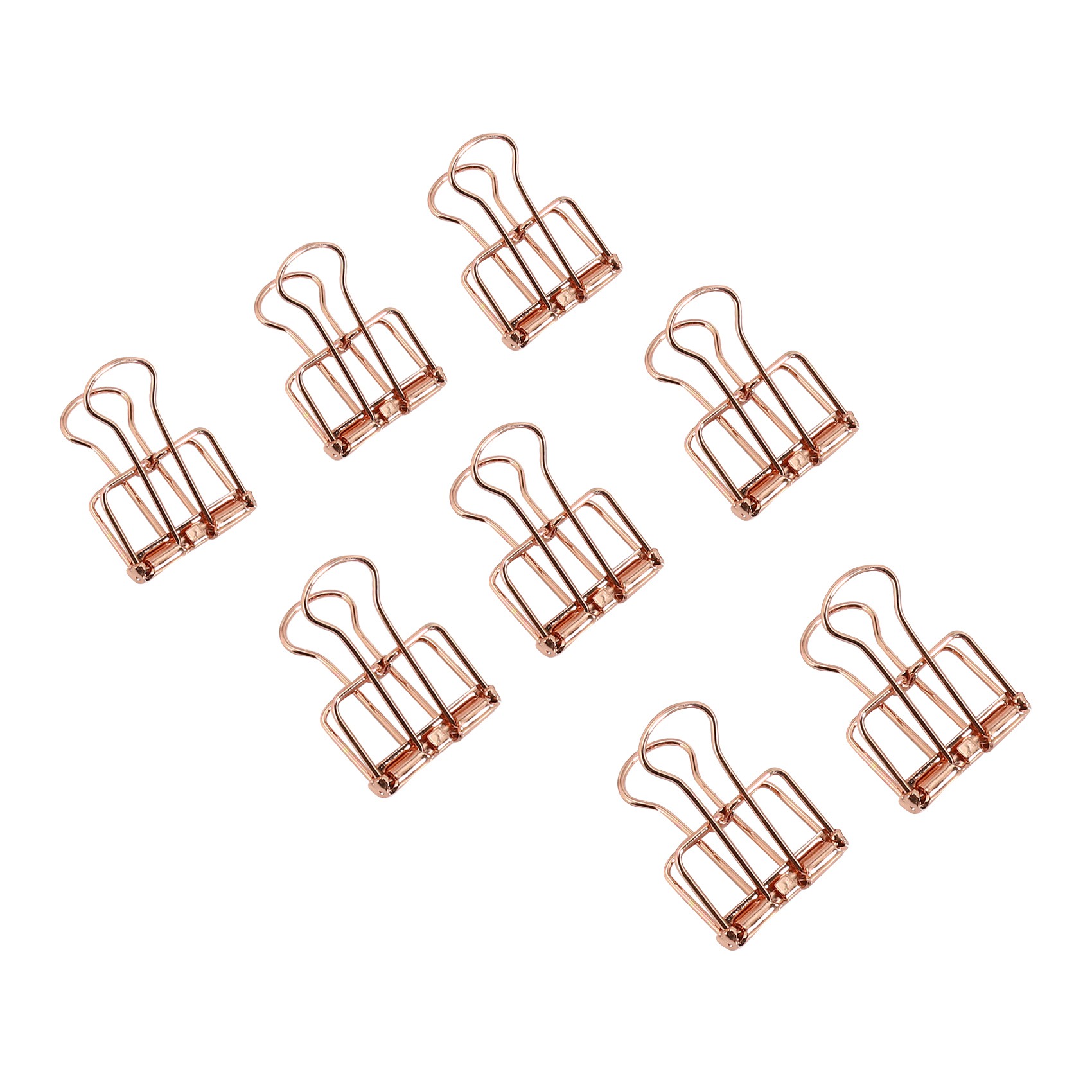 gold hollowed out design binder clip for office school paper organizer