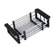 thumbnail image 1 of Sink Drain Rack Stretchable Strong Bearing-capacity Large Capacity Stainless Steel Fruit Vegetable Dishes Washing Drain Rack Kitchen Tools, 1 of 12