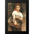 thumbnail image 2 of Unknown 10x14 Black Modern Framed Museum Art Print Titled - Maiden with Basket, 2 of 5