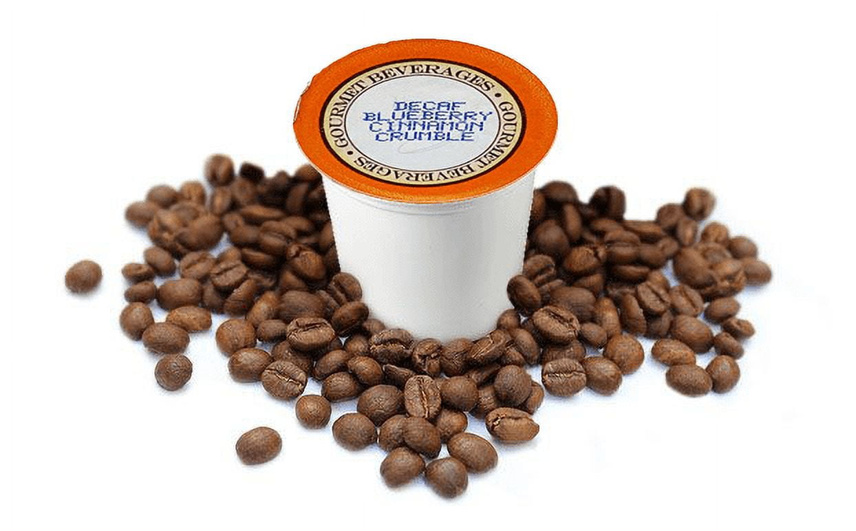 Gourmet Coffee Corim Decaf Blueberry Cinnamon Crumble Medium Roast, Coffee Pods, 100 Ct