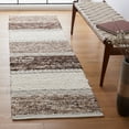 thumbnail image 2 of SAFAVIEH Natura Roman Striped Runner Rug, Brown/Ivory, 2'3" x 8', 2 of 11