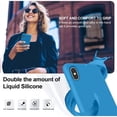thumbnail image 6 of Entronix Silicone Case Compatible with iPhone Xs Max, Protective Cover, Aqua Blue, 6 of 6