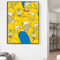 thumbnail image 4 of Cuadro sobre lienzo de anime clásico Los Simpson, imágenes artísticas de pared, carteles de dibujos animados e impresiones para la sala de estar, el dormitorio de los niños, la decoración del hogar, 4 of 5