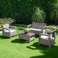 thumbnail image 1 of Sala Para Jardín Tipo Ratán 4 Puestos Taupe MQ 425-TA, 1 of 5