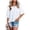 White, variant on Women Fashion Solid Casual Round Neck Half Sleeve Tops T Shirt Blouse