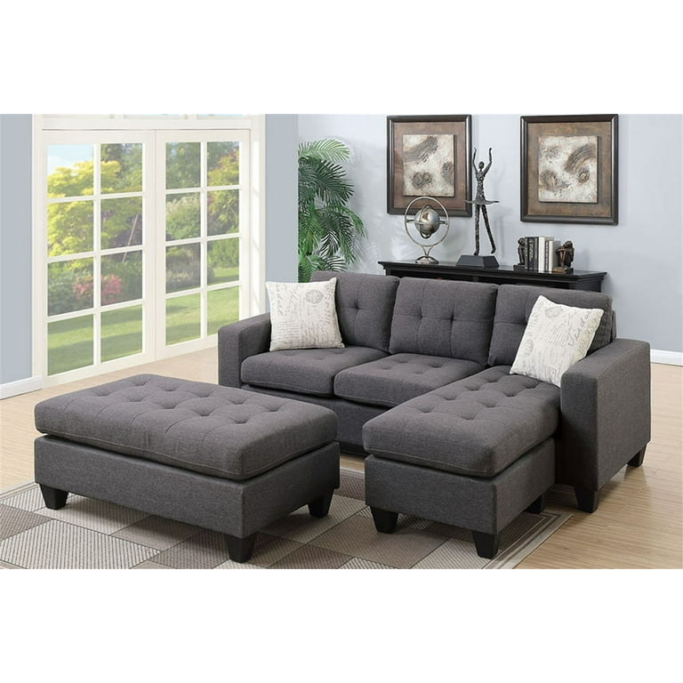 Gray Sectional Sofa With Ottoman Matttroy