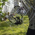 thumbnail image 7 of Spider Webs Halloween Decorations Outdoor, 8.2ft White Fake Spider Web, Scary Haunted House Outdoor Wall Decor for Halloween Party Hanging Decorations, 7 of 7