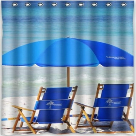 Hot Design Beach Chair Shower Curtain 48 W X 72 H Generic Departments