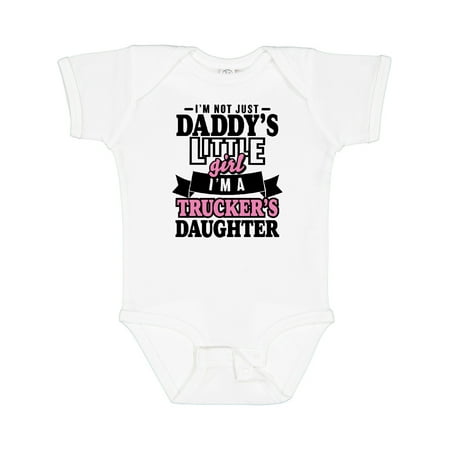

Inktastic Im Not Just Daddys Little Im a Truckers Daughter Girls Baby Bodysuit