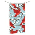 thumbnail image 2 of MKHERT Red Birds Bath Towel Hand Towel Shower Towel Washcloth 30x56 inch, 2 of 3