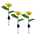 thumbnail image 1 of Lámpara solar de exterior con forma de girasol de 8 LED para suelo, ideal para patio o terraza., 1 of 1