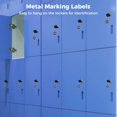 thumbnail image 2 of 001-100 Numbered Tags with Key Ring, 100Pcs Stamping Number Tags Labels, Round Metal Numbered Marking Identification Hang Tags for Keys, Cabinets, Boxes, Animals, Plants Classification, 2 of 6