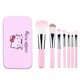 thumbnail image 3 of Sanrio-Juego de brochas de maquillaje de Hello Kitty, joyería de moda de Anime, colorete, cejas, labios, sombra de ojos, herramientas de belleza, caja de regalo para niñas, 7 piezas, 3 of 4