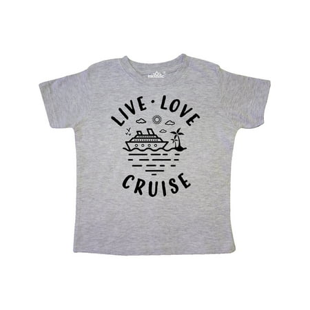 

Inktastic Live Love Cruise Gift Toddler Boy or Toddler Girl T-Shirt