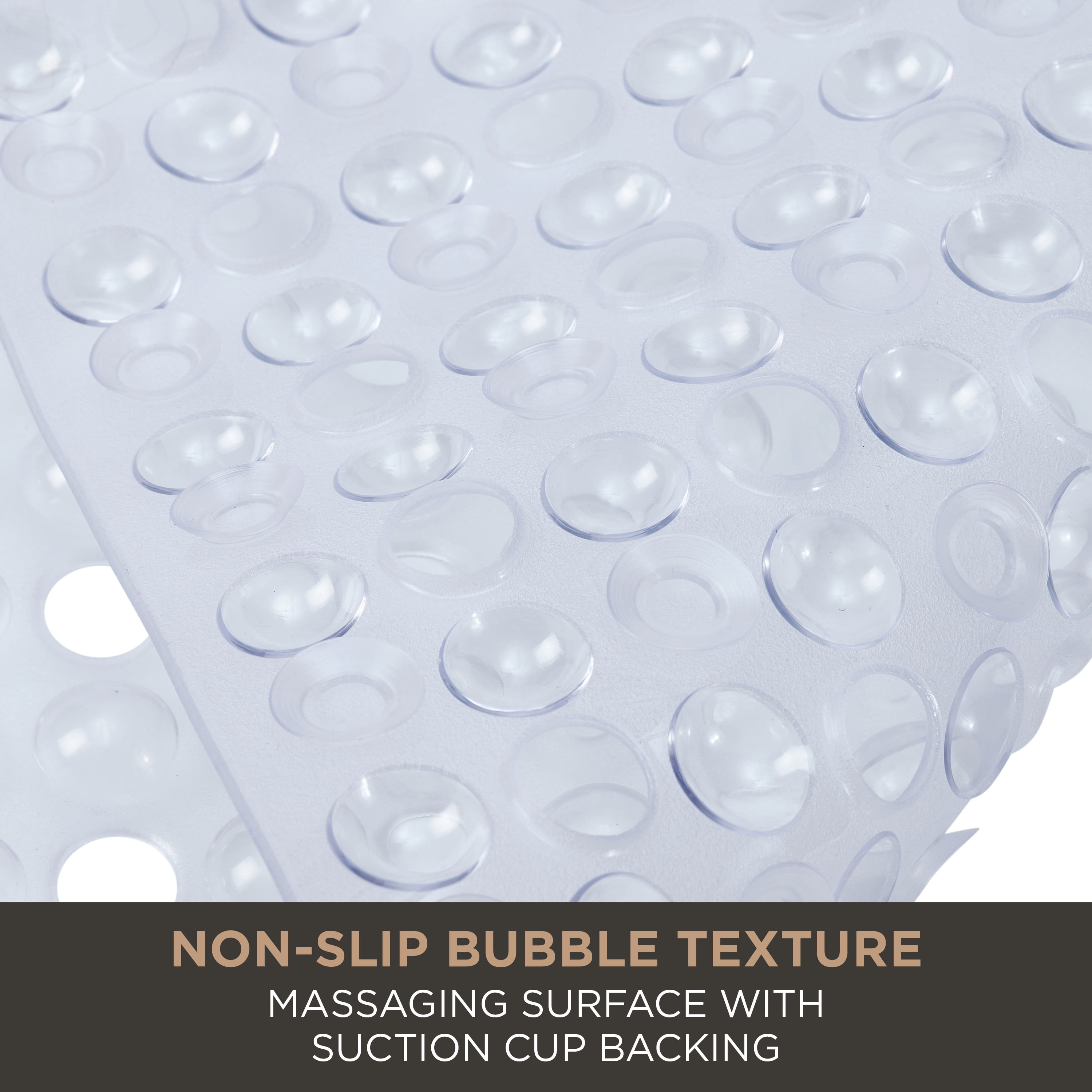 Bath Bliss Clear Bubble Textured Bathmat