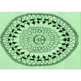 thumbnail image 1 of Ahgly Company Indoor Rectangle Patterned Mint Green Area Rugs, 2' x 3', 1 of 6