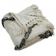 thumbnail image 6 of LR Home Black/White Shag Diamond Lightweight Throw Blanket, 50" x 60", 6 of 8