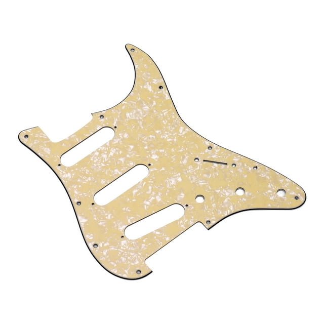 Golpeador Irfora Golpeador de guitarra estándar de 11 hoyos Golpeador de paneles de 3 capas con tornillos para guitarra ST Irfora Golpeador