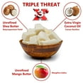 thumbnail image 3 of Triple Threat Body Butter 30 oz. / 1.9 lbs. - Blend of Shea, Mango & Coconut Oil - 100% Pure Natural Raw Unrefined Moisturizer For Dry Skin, Face And Hair. Great For Lip Balm and Soap Making, 3 of 9
