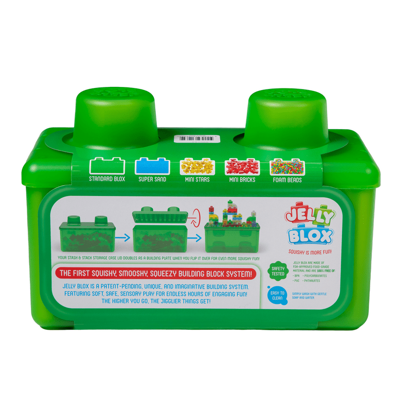 JELLY BLOX 2-in-1 ストレージボックス 30パーツ Amazon.com: Jelly Blox Stash 'N Stack 2-in-1 Storage Case