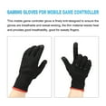 thumbnail image 4 of Uxcell Game Gloves Finger Gaming Glove Breathable Anti Sweat Touch Mobile Game Controller Glove Black, 4pcs, 4 of 6