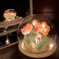 thumbnail image 4 of Tulip Night Light Tulip Lamp Handmade Tulip Night Light DIY Tulip Night Light Furniture Decoration Simulation Flower Bedroom Table Lamp, 4 of 7