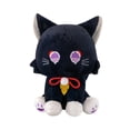 thumbnail image 1 of Peluche de peluche con forma de gato negro, 40 cm, dibujos animados suaves, 1 of 2