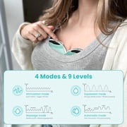 MomMed S33 Hands-Free Wearable Breat Pump with Night Light,Electric Breast Pump Ultra-Quiet in-Bra Pump,One-Tap Pause, Night Light