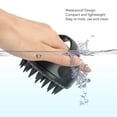 thumbnail image 6 of Hair Growth Scalp Massager Silicone Shampoo Brush & Dandruff Exfoliating Scrubber Comb, Black (3.94 in / 10 cm), 6 of 9