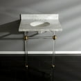 thumbnail image 3 of Kingston Brass KVPB30MA0 Templeton 30" Oval Marble Wall Mounted Bathroom Console - Carrara, 3 of 6