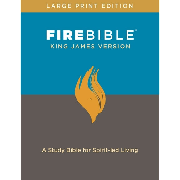 KJV Fire Bible, Large Print Edition (Hardcover, Red Letter) : A Study Bible for Spirit-led Living (Hardcover)
