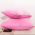thumbnail image 3 of NTBAY 2 Pack Velvet Decorative Throw Pillow Cover with Hidden Zipper, 12"x20", Pink Purple, 3 of 5