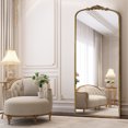 thumbnail image 7 of Antique Vintage Gold Baroque Full Length Floor Mirror, 71"x30" Ornate Full Body Mirror in REINFORCED GLASS, Free Standing, Wall-mounted and Leaning Against the Wall, for Bedroom, Living Room, 7 of 7
