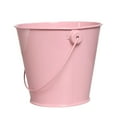thumbnail image 1 of kjfeif Galvanized Metal Bucket with Handle, Small Round Flower Pot Planter for Succulents, Rustic Home Decor, or as a Candy Snack Display Basket for Parties, 1 of 3