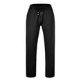 thumbnail image 3 of kamemir Baseball&nbsp;Pants Mens Casual Pants Drawstring Elastic Waist Baggy Sweatpants with Pockets (Black,4XL), 3 of 6