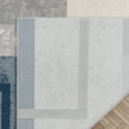 thumbnail image 6 of Gertmenian Ethan Abstract Geo Modern Geometric Blue Area Rug, 2x8, 6 of 6
