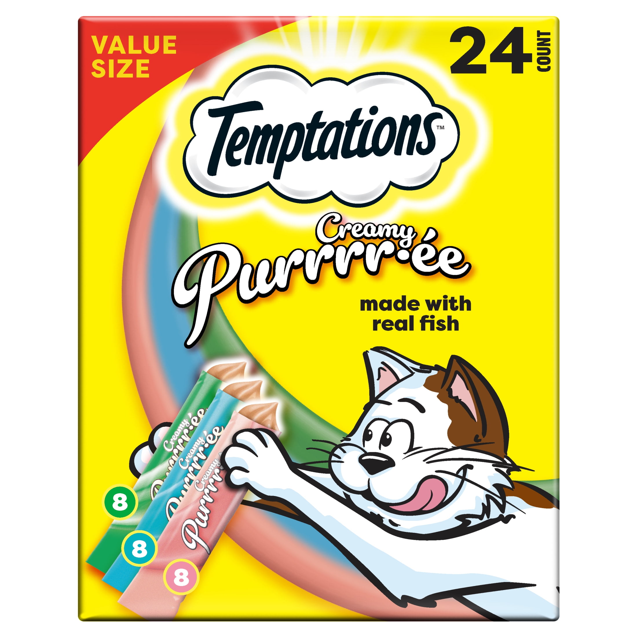 Temptations Creamy Puree With Chicken Squeezable Lickable Wet