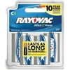 814-4F Rayovac 814-4F Mercury Free Alkaline Batteries, C 4 Pk - C - Alkaline - 1.5 V DC - 4