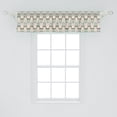 thumbnail image 2 of Ambesonne Owls Window Valance, Native Geometric Zigzag, 54" X 12", Tan Turquoise Pale Pink, 2 of 3