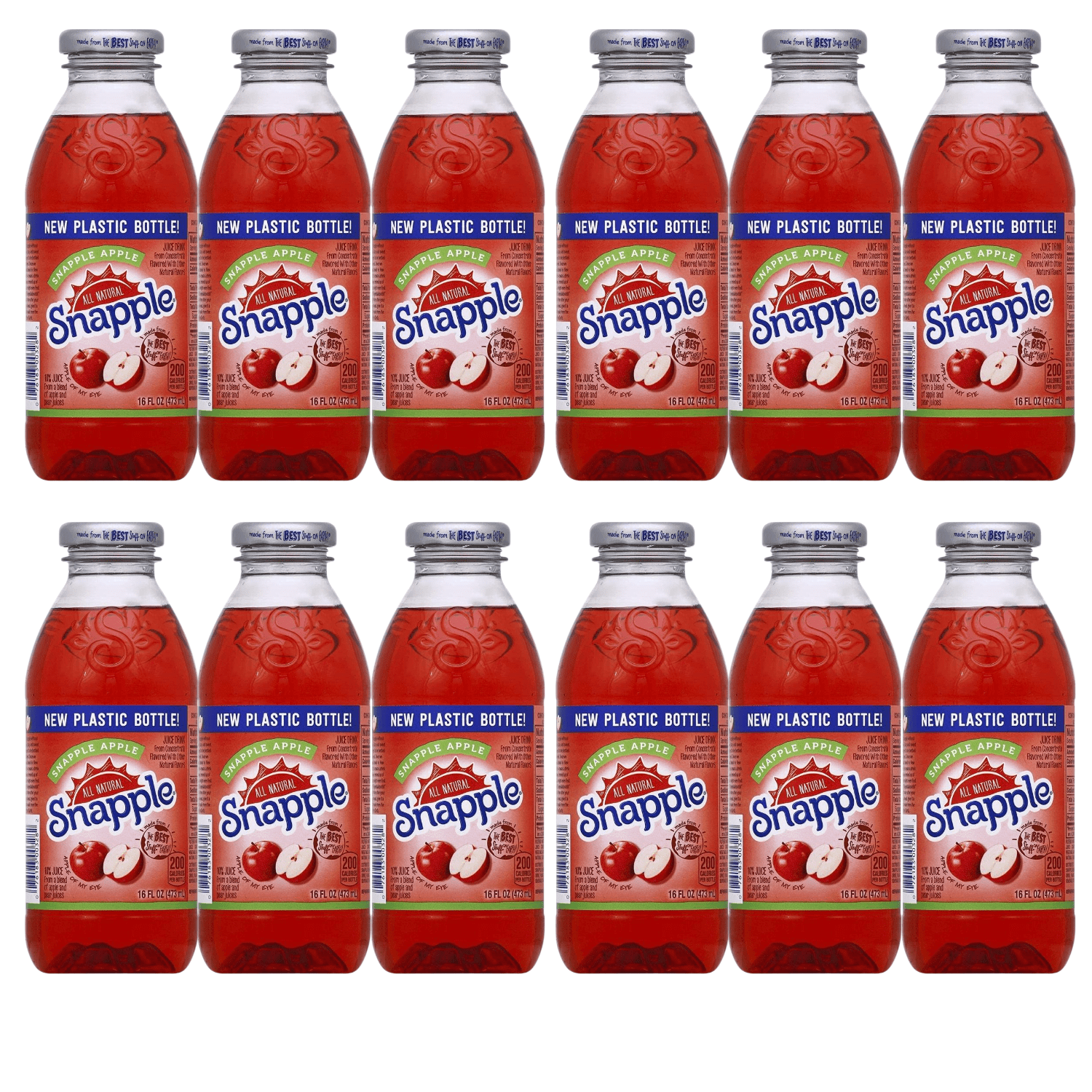 Snapple Apple Juice Drinks 16 fl. oz Made from Juicy Crisp Red Ripe