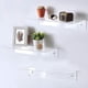 thumbnail image 3 of Monstrate Estante de almacenamiento de acrílico, elegante soporte para estante de libros para baño, hogar, oficina, imagen flotante Organizadores de utensilios de cocina, 3 of 6