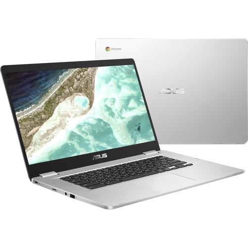 Remis à Neuf (Bon) Asus Chromebook 15.6 Pouces FHD Ordinateur Portable (Intel Celeron Dual-Core N3350, 4 Go RAM, 32 Go eMMC, Chrome OS, Intel HD Graphics 500) - C523NA-Q1-CB