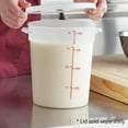 thumbnail image 2 of TrueCraftware- 4 Qt. Round Food Storage Container Translucent Polypropylene- Space Saving Food Storage Container Meal Prep Pantry Storage Container Reusable for Kitchen Organization Dishwasher Safe, 2 of 5