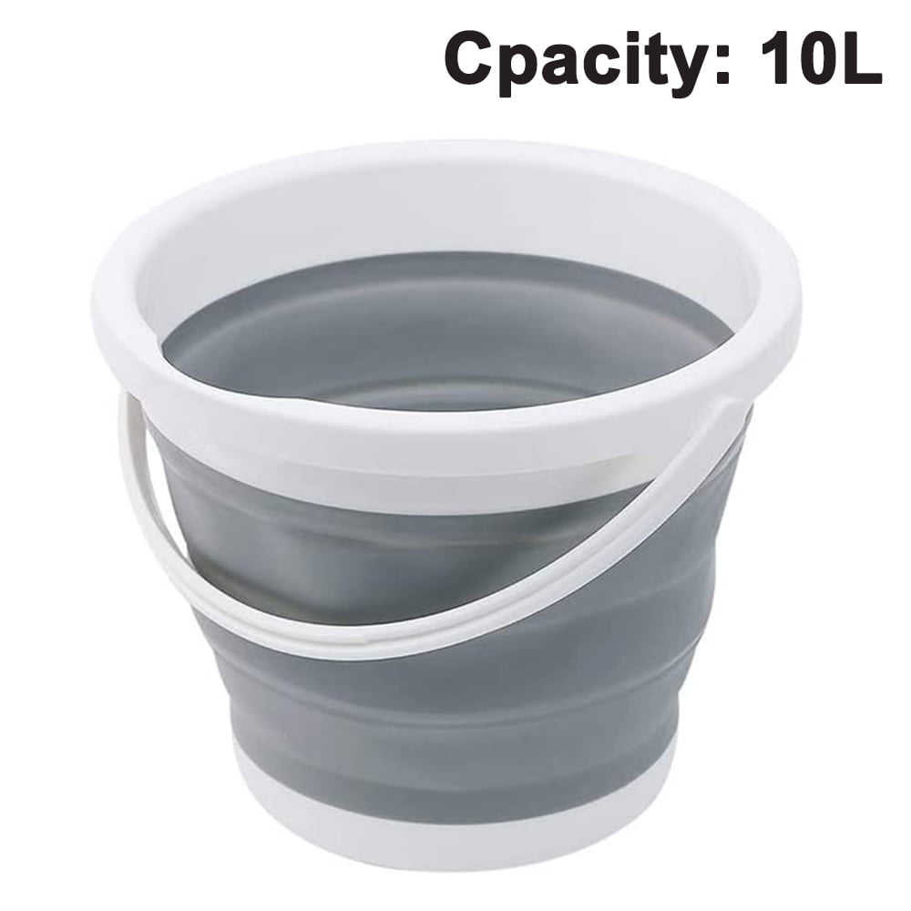 Portable collapsible bucket collapsible bucket container sturdy handle