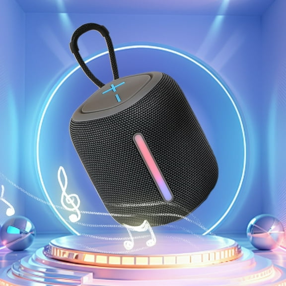 cvlncycling Clearance Bluetooth Speaker Waterproof,Bluetooth Speaker for TV,Colorful Wireless Fabric Outdoor Portable Subwoofer,for Family Gatherings and Outdoor