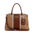 thumbnail image 1 of GUESS Cathleen 3 Compartments Satchel BROWN, 1 of 1