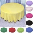 thumbnail image 1 of Dream Lifestyle 84 Inch Round Tablecloth, Waterproof and Wrinkle Resistant Disposable Table Cloths Plastic Table Cover for Kitchen Dining Outdoor and Indoor Use, Party Essentials, 1 of 7